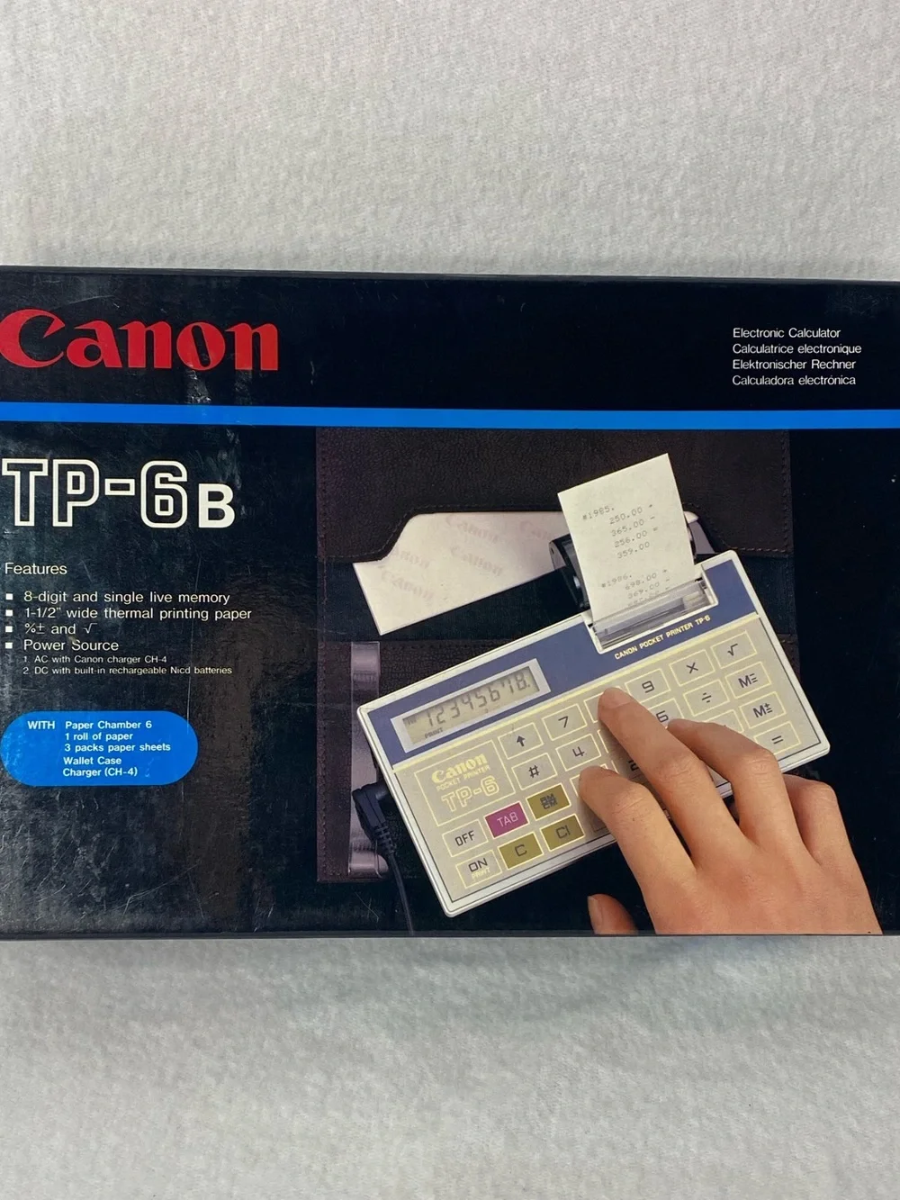 Vintage Canon TP-6 B Calculator 